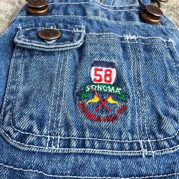 Sonoma Genuine Jean Co. Denim Overalls Kids Sz 3T - Picture 5 of 5